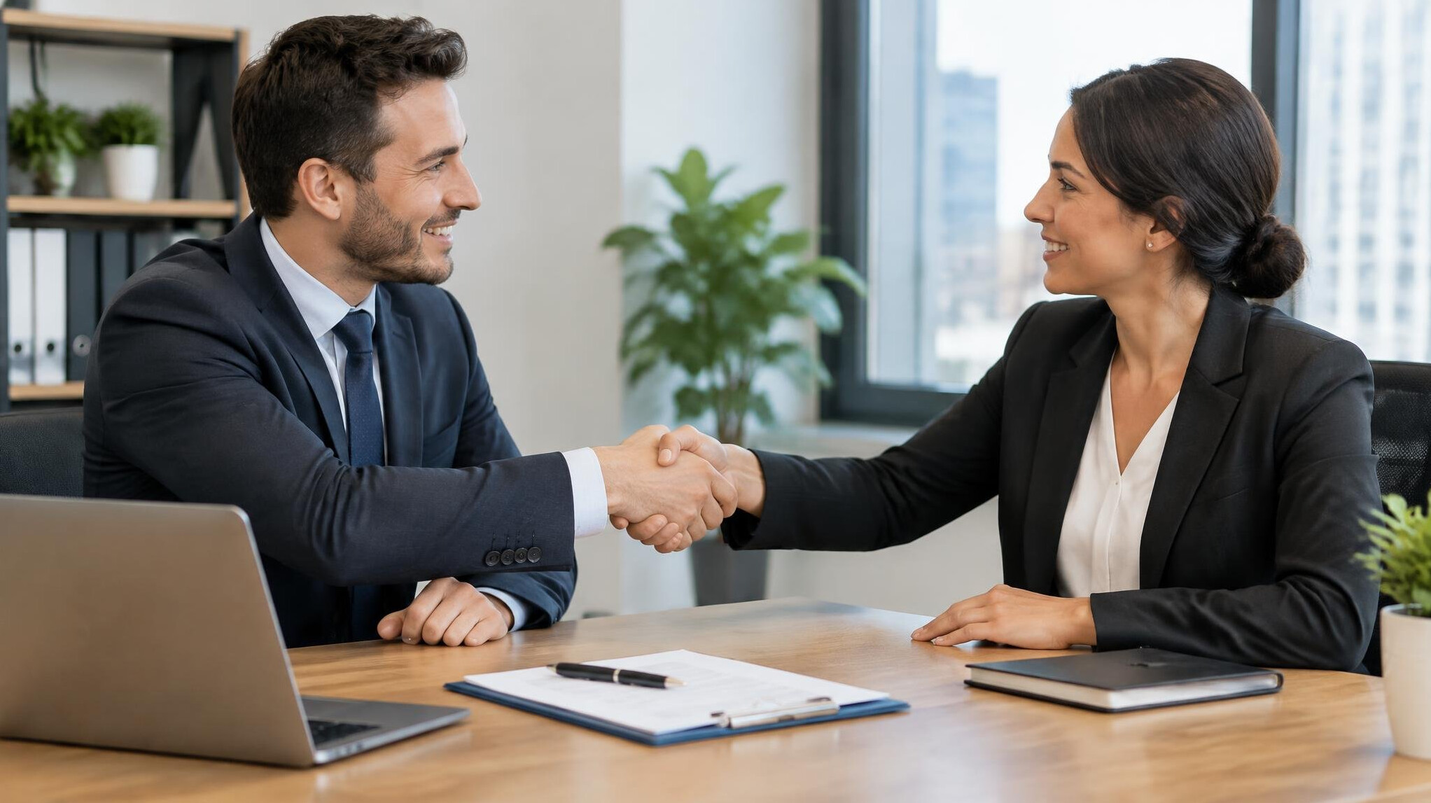 business handshake agreement
